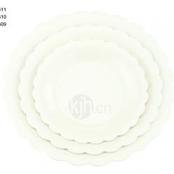 花邊圓型餐盤(6、4PCS