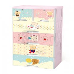 MoMo熊五層柜（雙鎖）