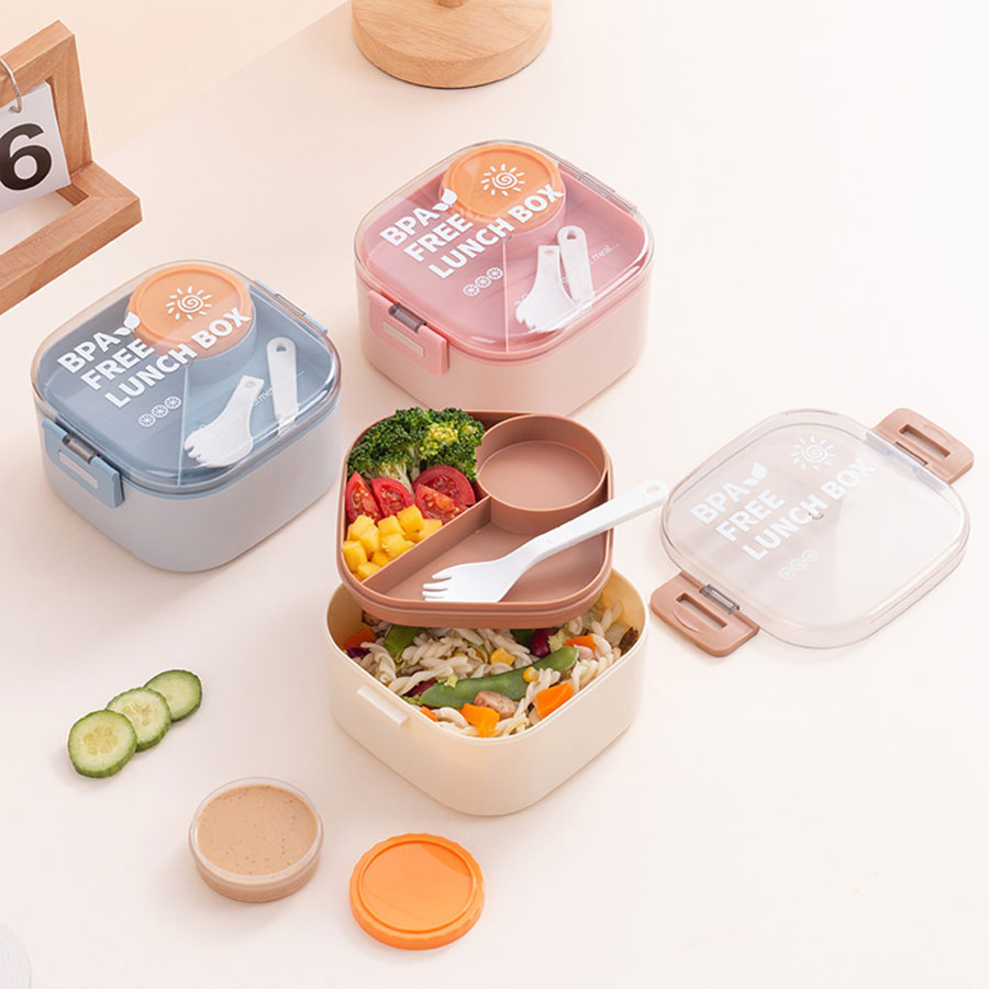 方形沙拉飯盒(帶沙拉