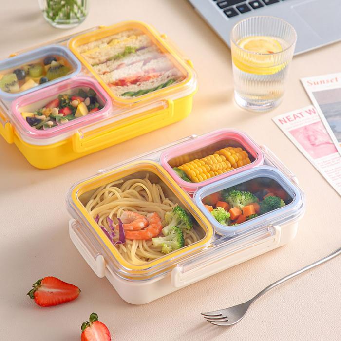 防串味三格不銹鋼飯盒