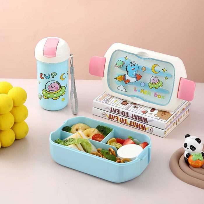 汽車卡通套裝飯盒(飯